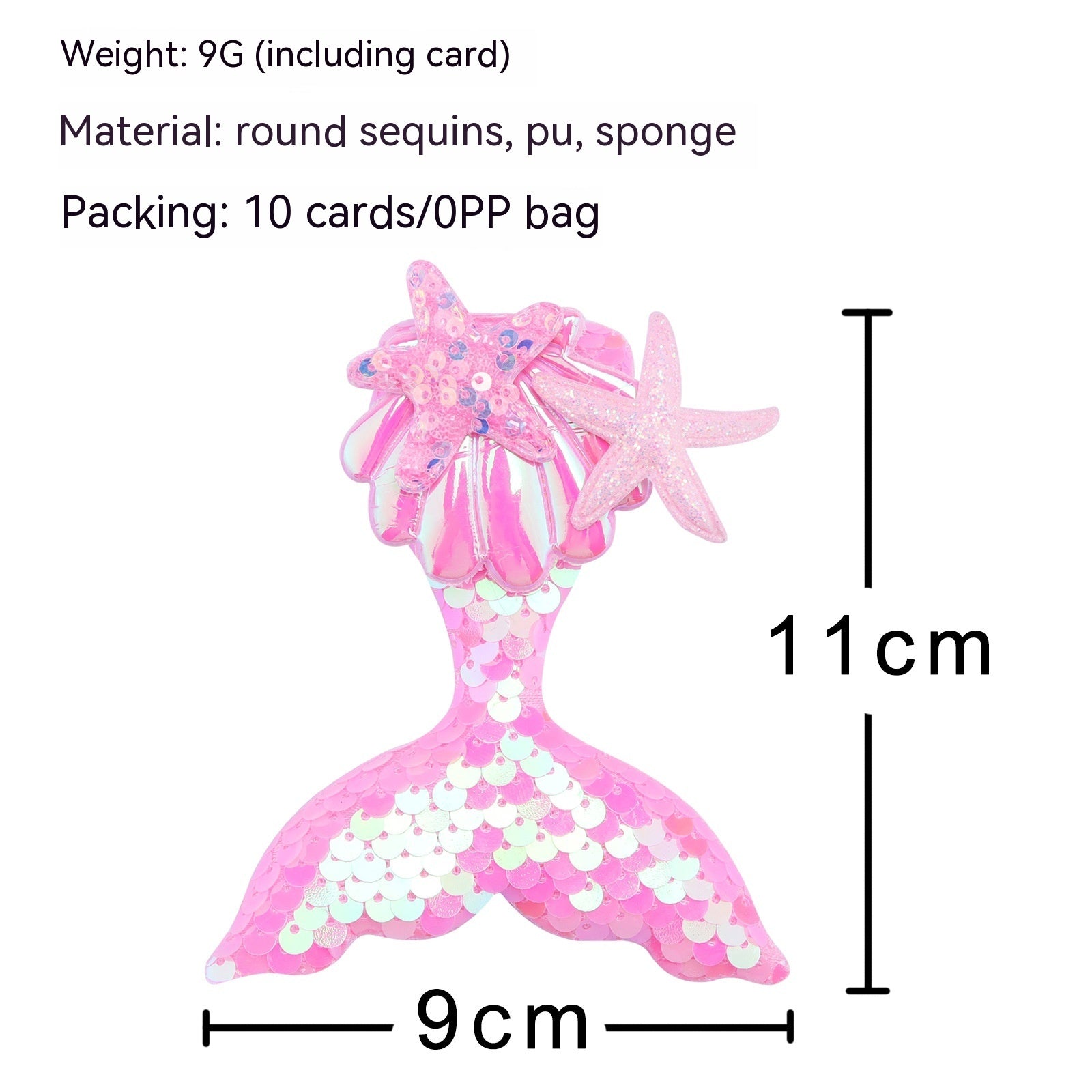 Mermaid Tail Barrettes Girl's Hair Clip