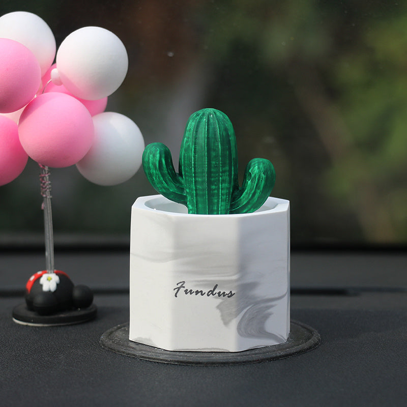 Cactus potted office study room without incense