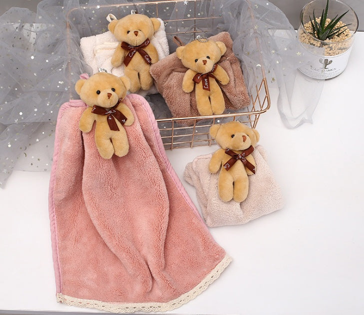 Coral Velvet Absorbent Dish Towel