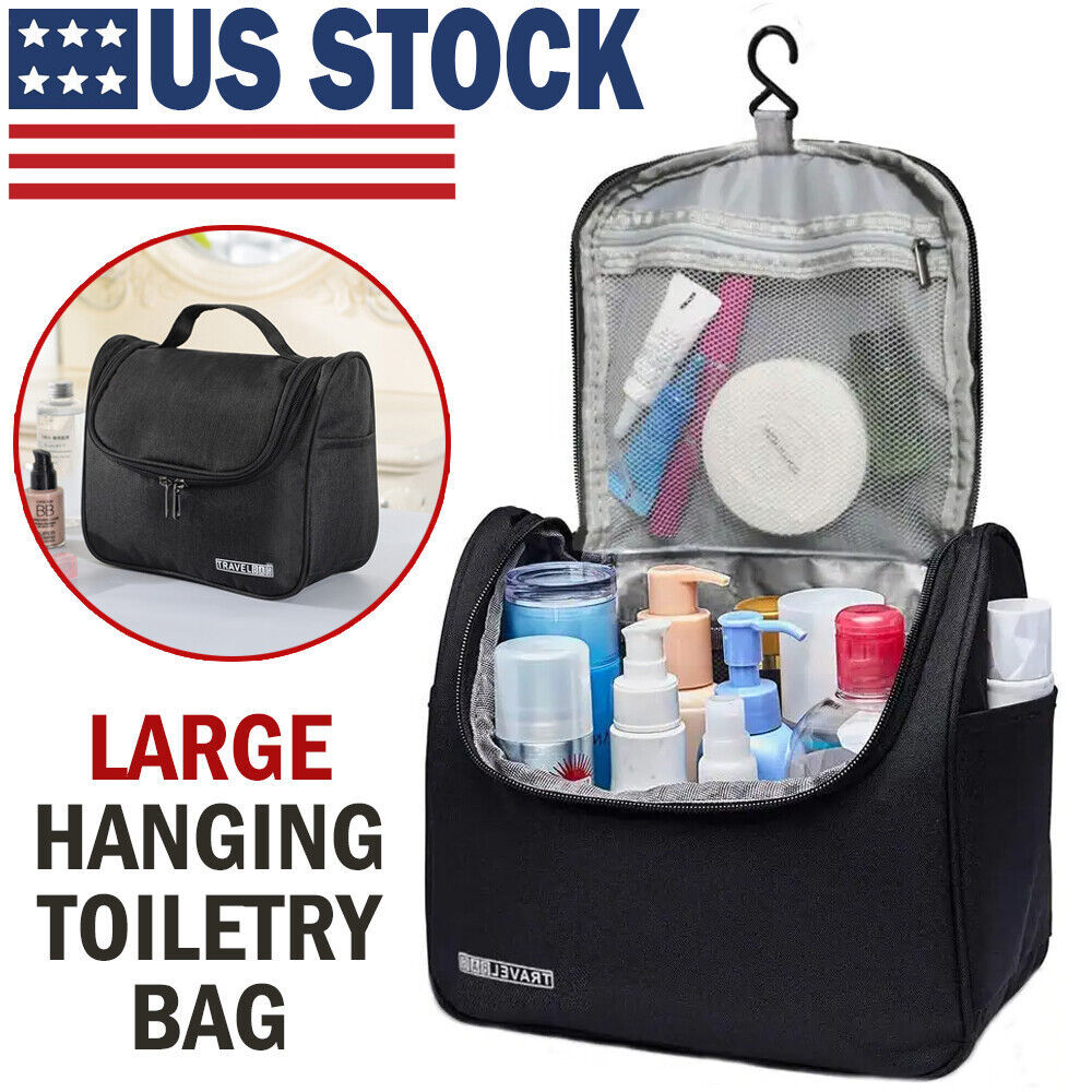 Versatile Travel Cosmetic Organizer: Makeup Case Pouch for Toiletries