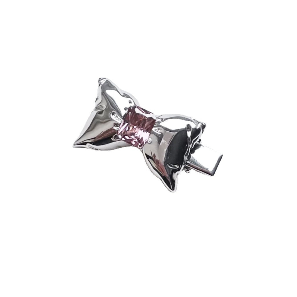 Daydream Pillow Bowknot Diamond Metal Hairpin