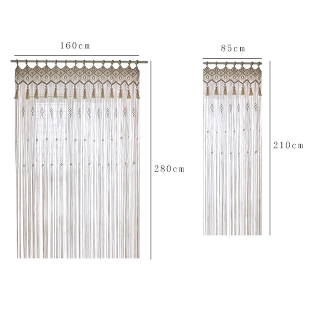 Hand-Woven Bohemian Tapestry Curtain