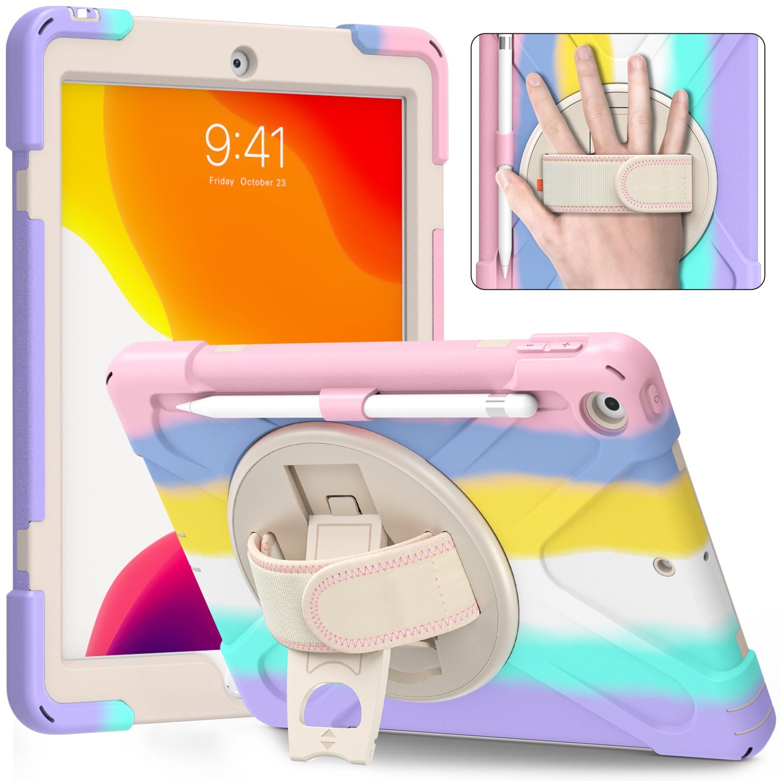Colorful Flat Protective Cover with Stand