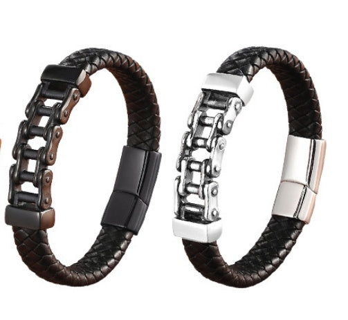 Leather Braided Bracelet Custom