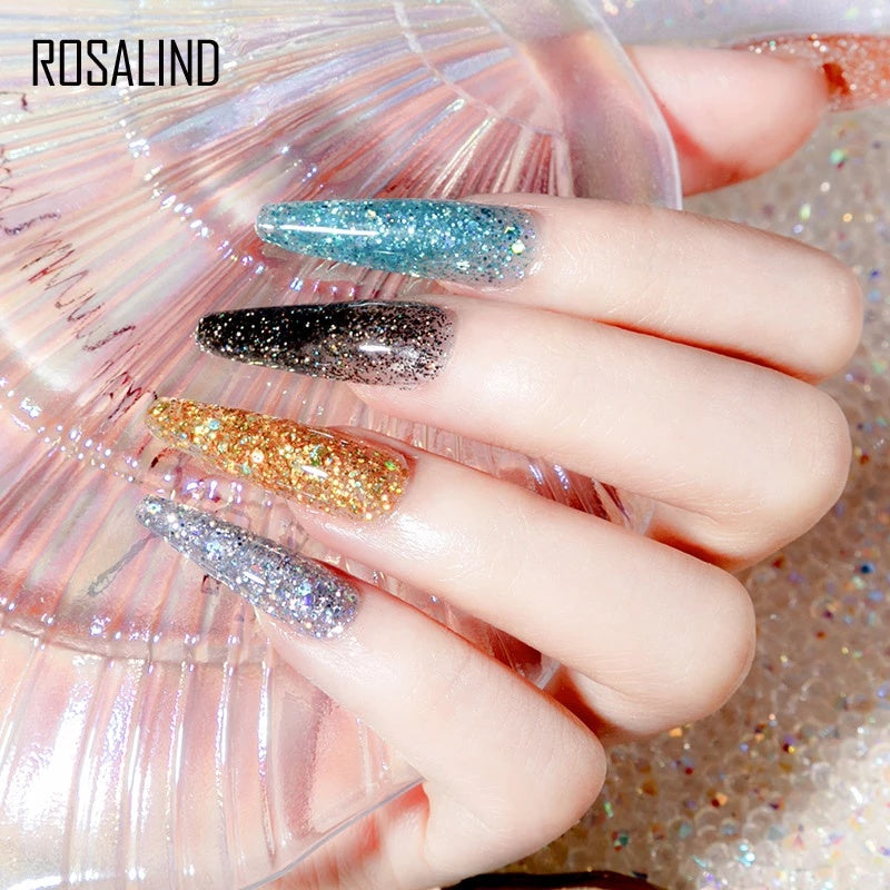 Glitter Poly Nail Extension Gel 15ml - Semi-Permanent Soak-Off