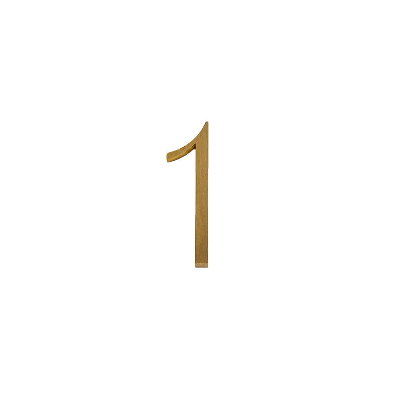 Retro Brass House Number Plate