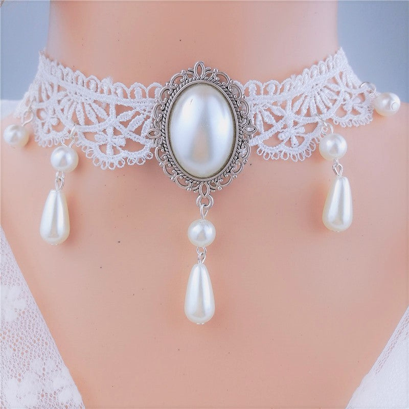 Personalized Crystal Lace Necklace