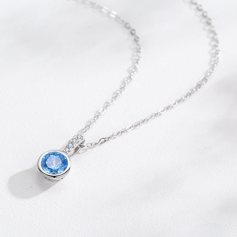 Women's Sea Blue Diamond Jewelry Set