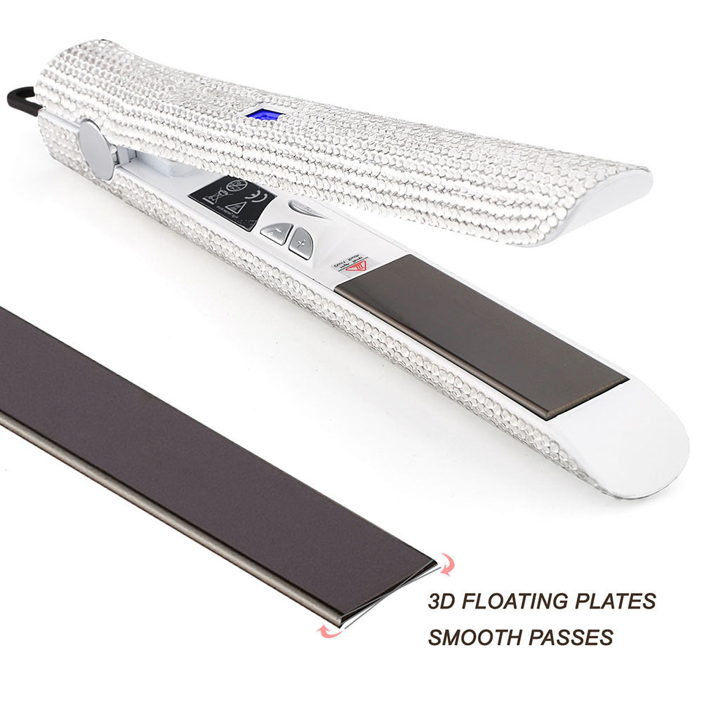 Glitter Hair Flat Iron Titanium Plate Straightener