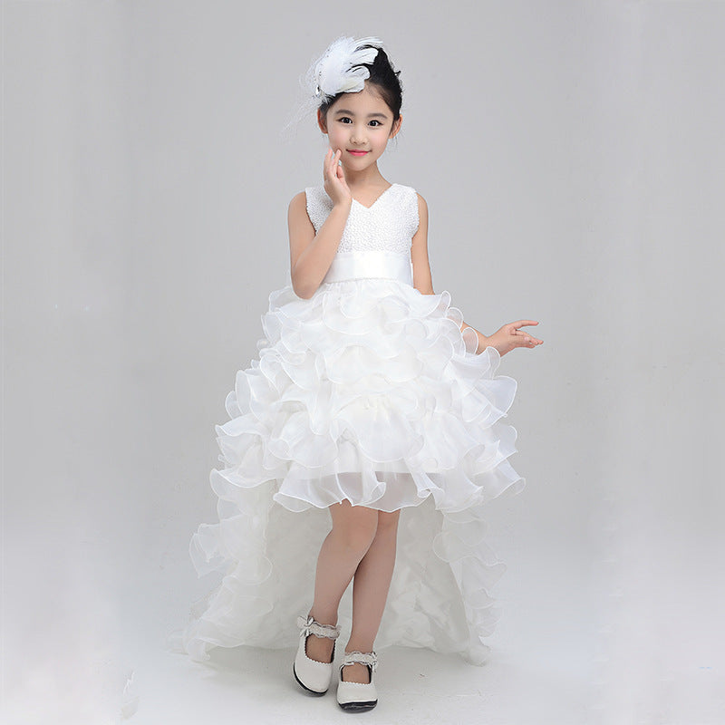 Flower Girl Princess Dress with Train
