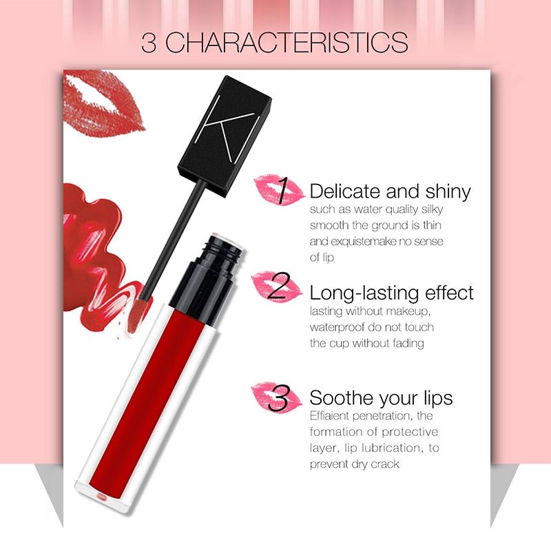 KIMUSE Matte Liquid Lipstick