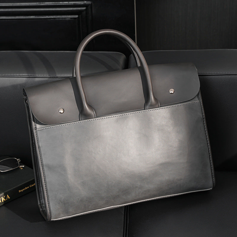 Korean Style Large Capacity Shoulder Briefcase