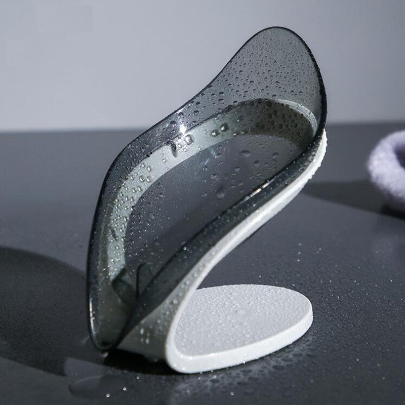 Leaf Shape Soap Holder Non-slip Drain Storage Box