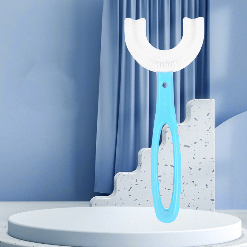 Children's U-shaped Soft Rubber Toothbrush