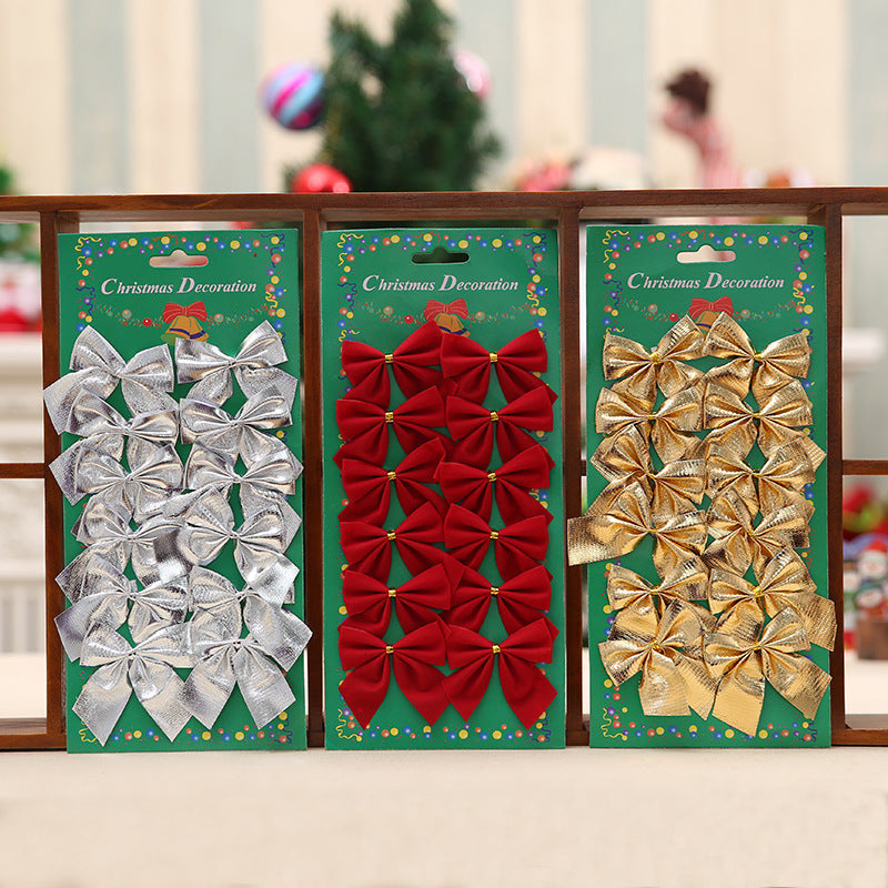 Christmas Tree Bow Ornament Decor