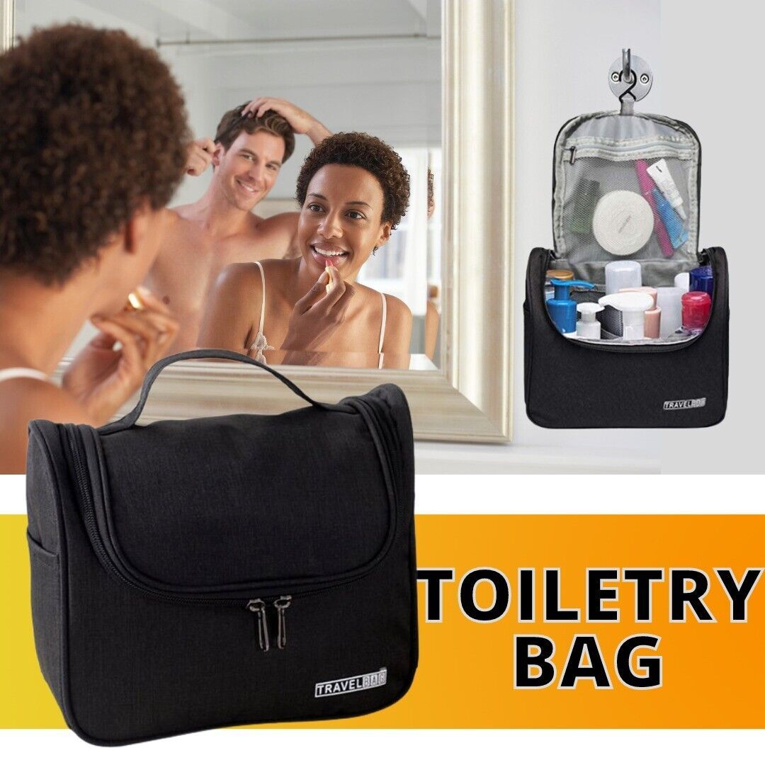 Versatile Travel Cosmetic Organizer: Makeup Case Pouch for Toiletries