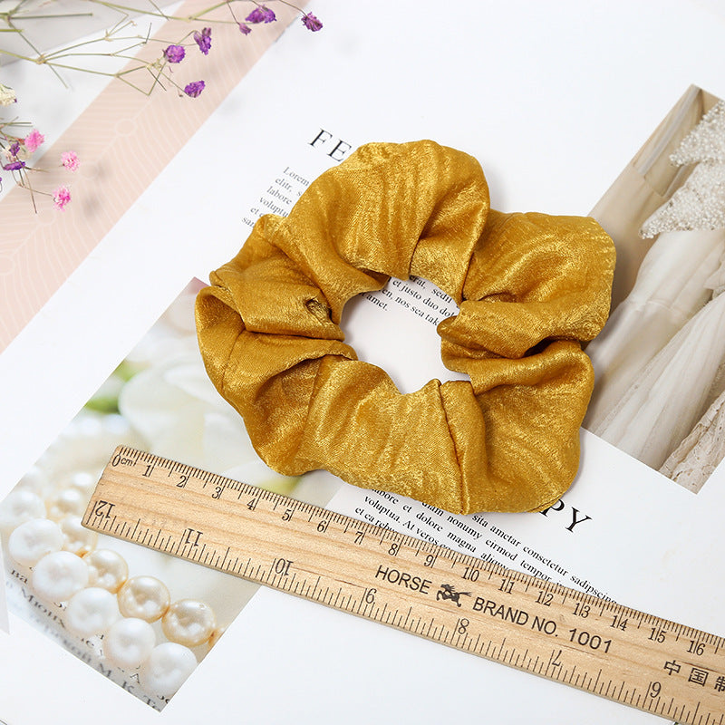 Girly Solid Color Large Intestine Hair Ring