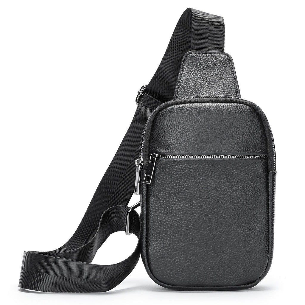 Men's Leather Crossbody Chest Bag