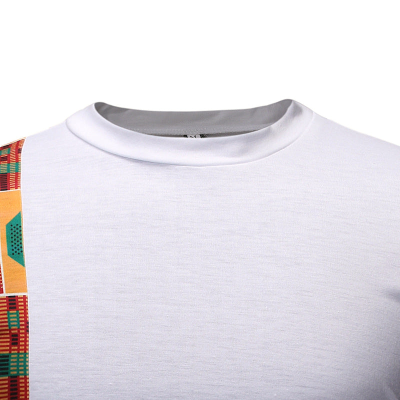 Men's summer African style T-shirt