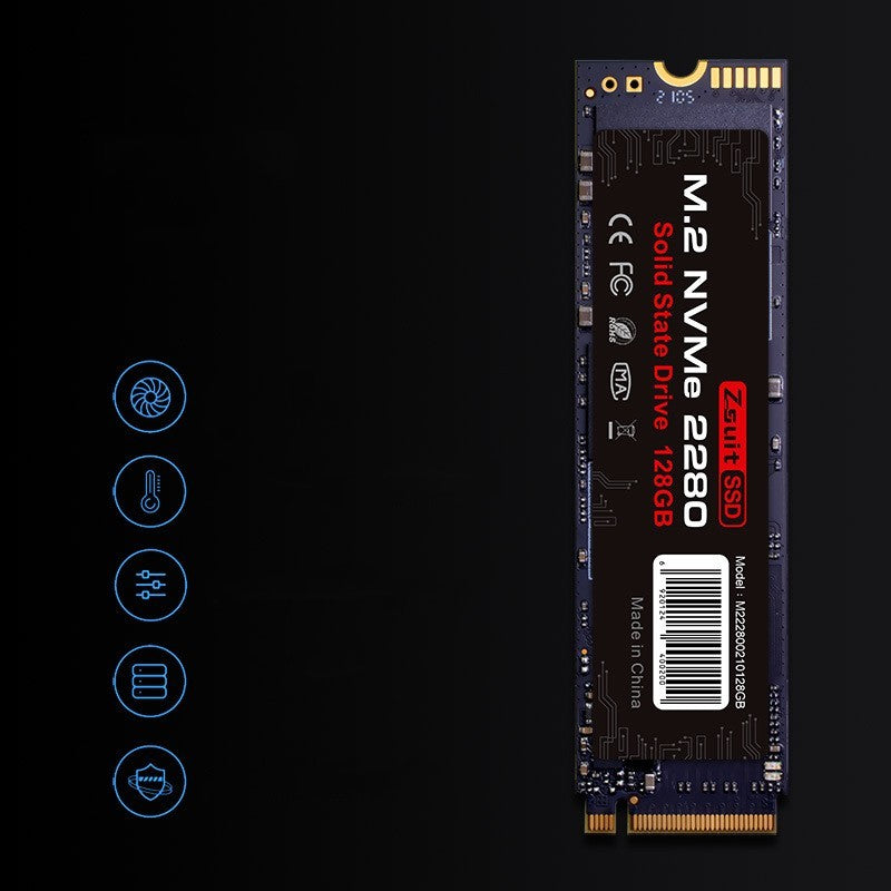 "Laptop/Desktop 12GB M.2 NVMe SSD: 128GB