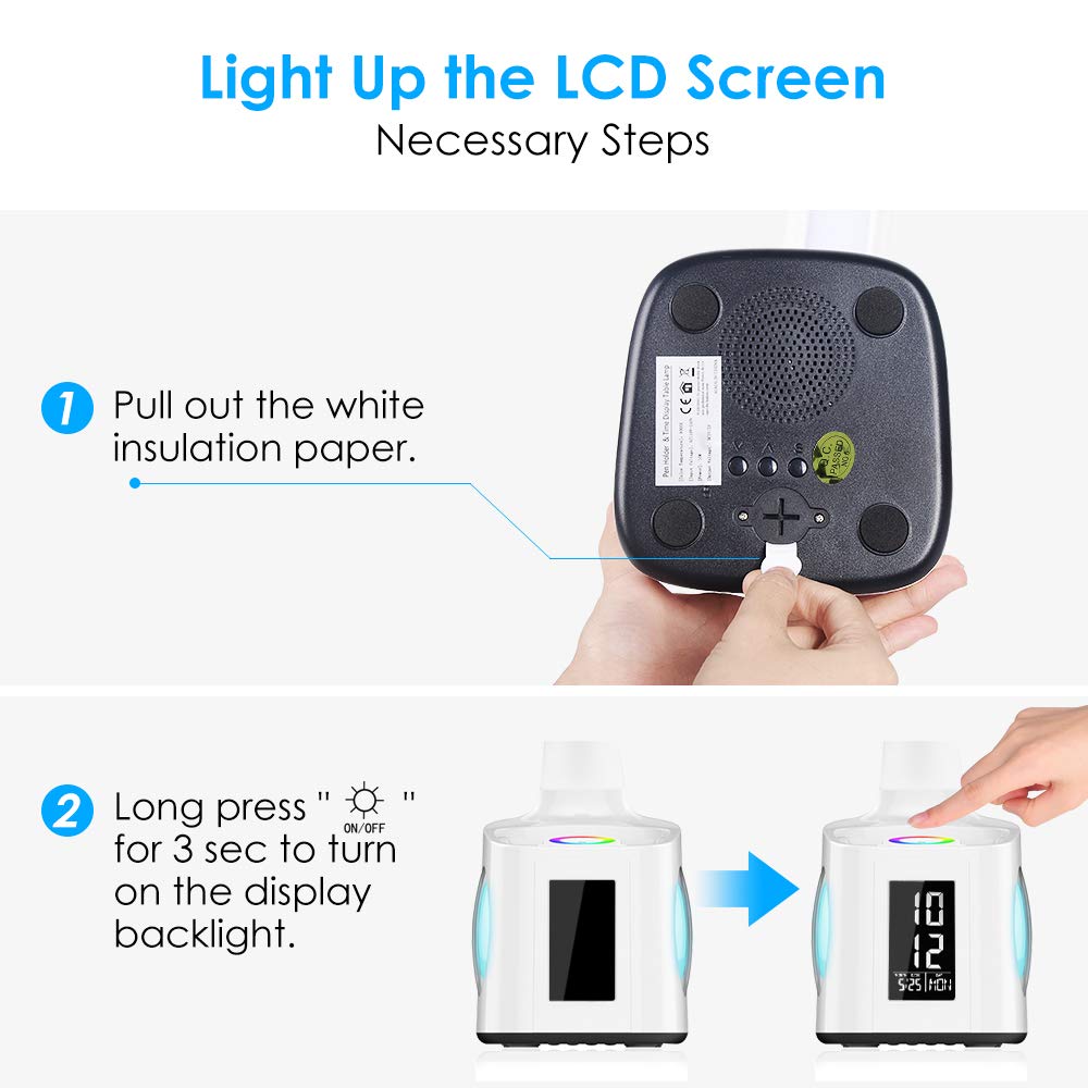Multifunctional LED Desk Study Lamp with USB Charging