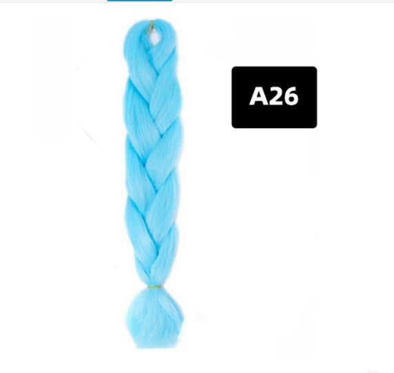 Gradient Color Big Braid African Chemical Fiber Wig