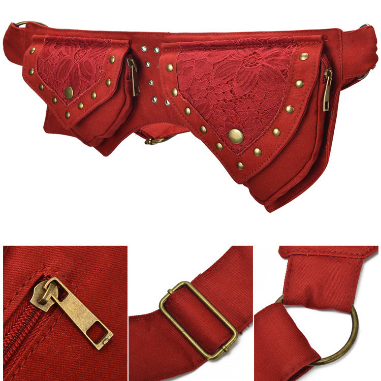 Vintage Waist Chest Crossbody Bag