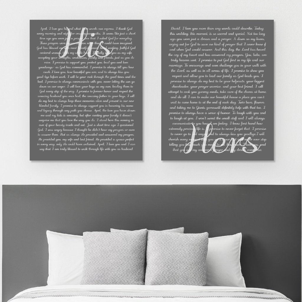 Personalized His And Hers Wall Decor