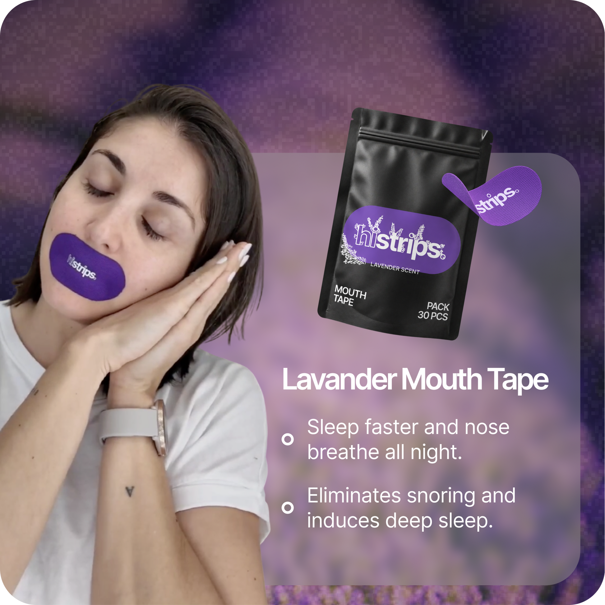 Lavender Mouth Tape