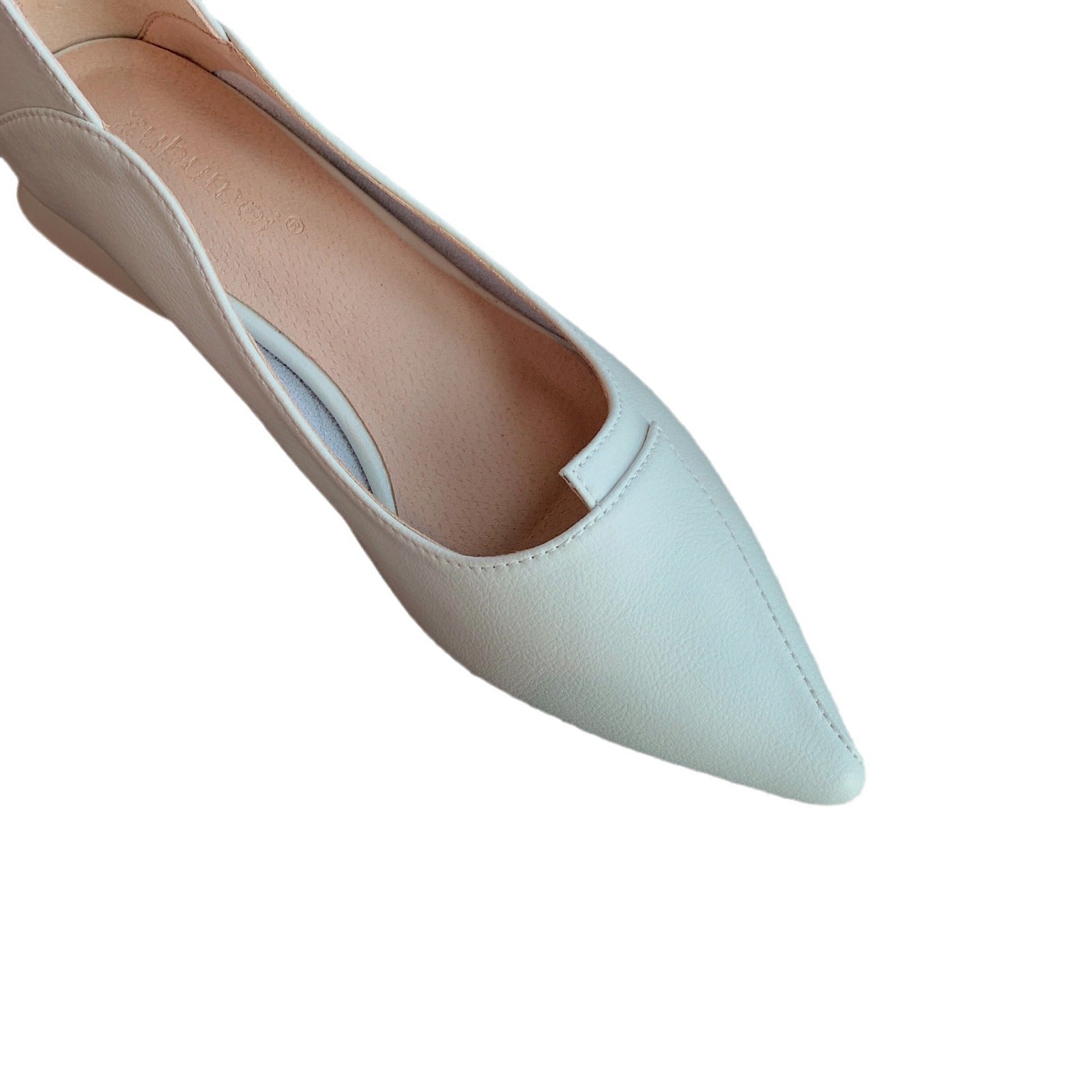 Pointed-toe Chunky Heel Two-Way Shoes