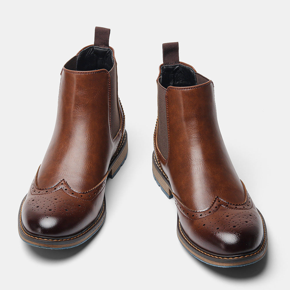 Mid-top Brogue Vintage Men's Boots