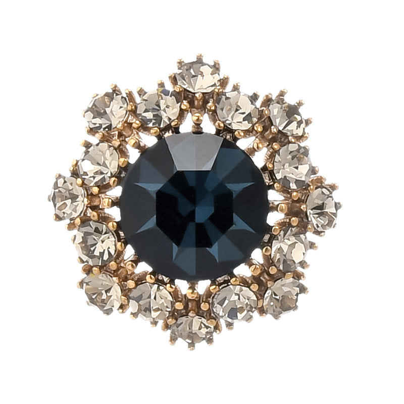 Crystal Horse Needle Brooch
