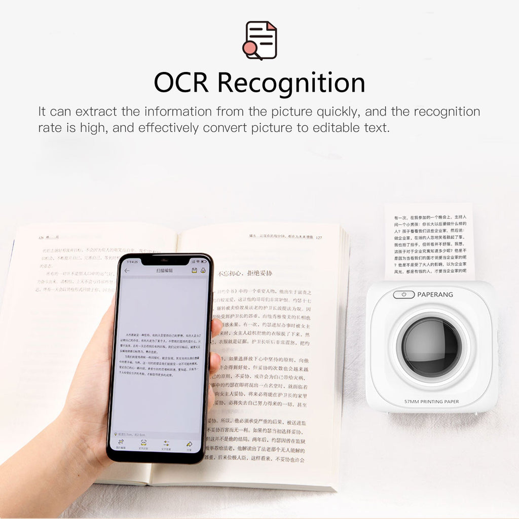Pocket Bluetooth Thermal Label Printer for Smart Stickers