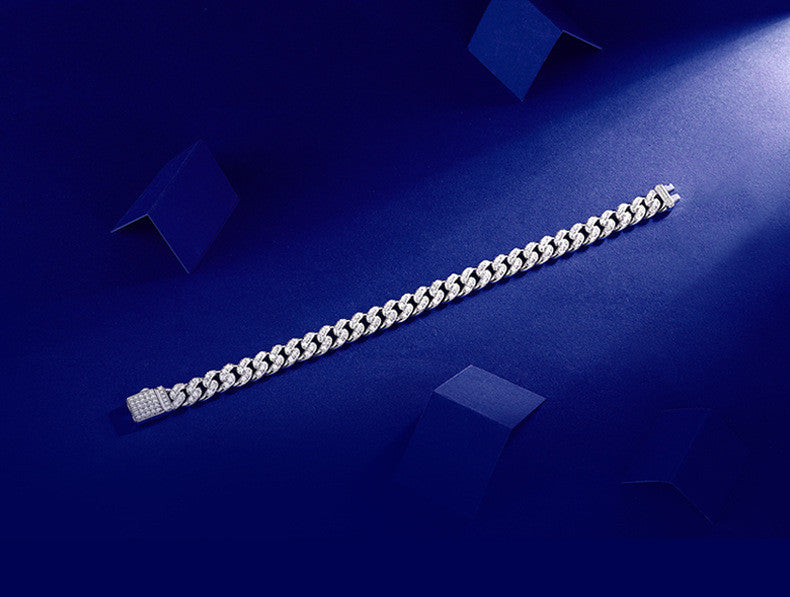Silver Moissanite Guiding Light Bracelet