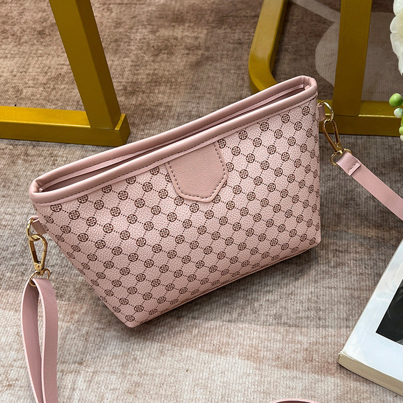 Contrast Color Crossbody Small Square Bag