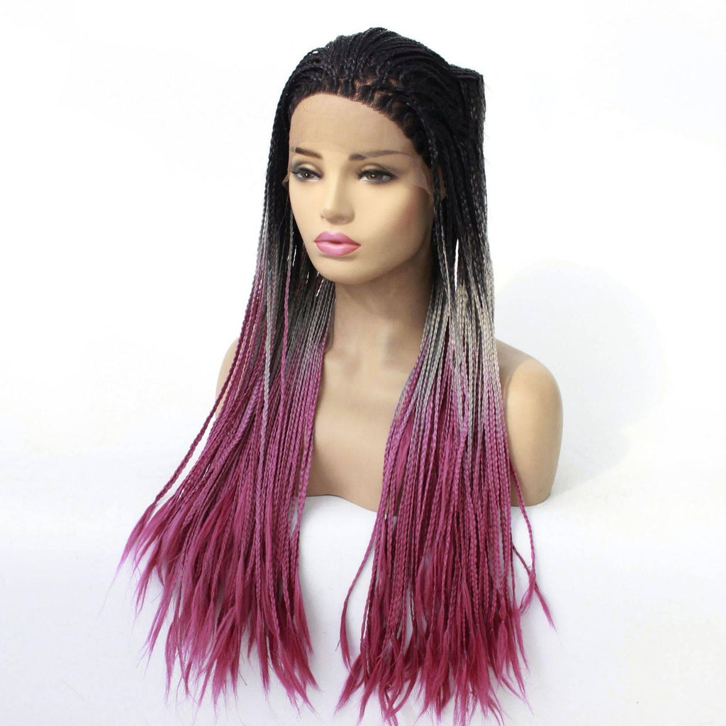 Europe Lady Double Braided Wig Black Fro