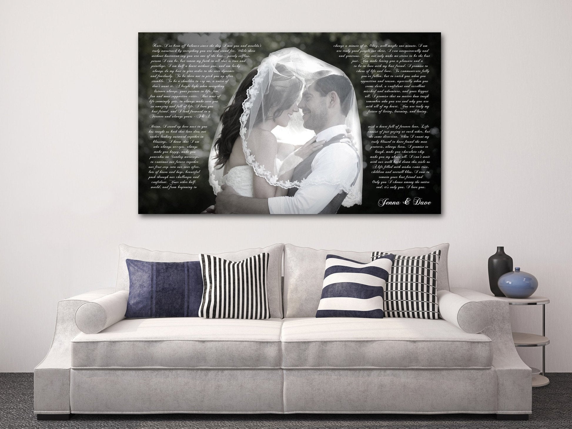Photo Word Art Canvas - A Personalized Word Art Canvas