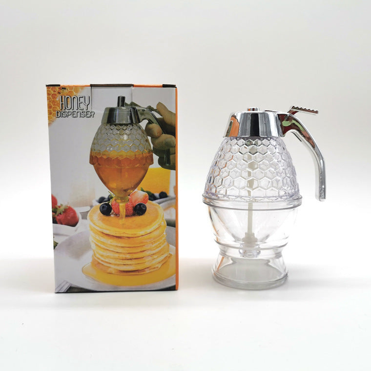 Squeeze Honey Jar Container Bee Drip Dispenser