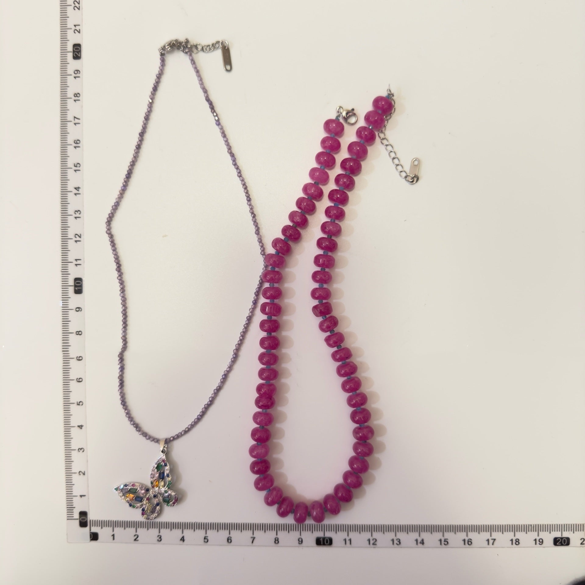 Holiday Necklace Warm Bubble Gum Natural Stone Beads