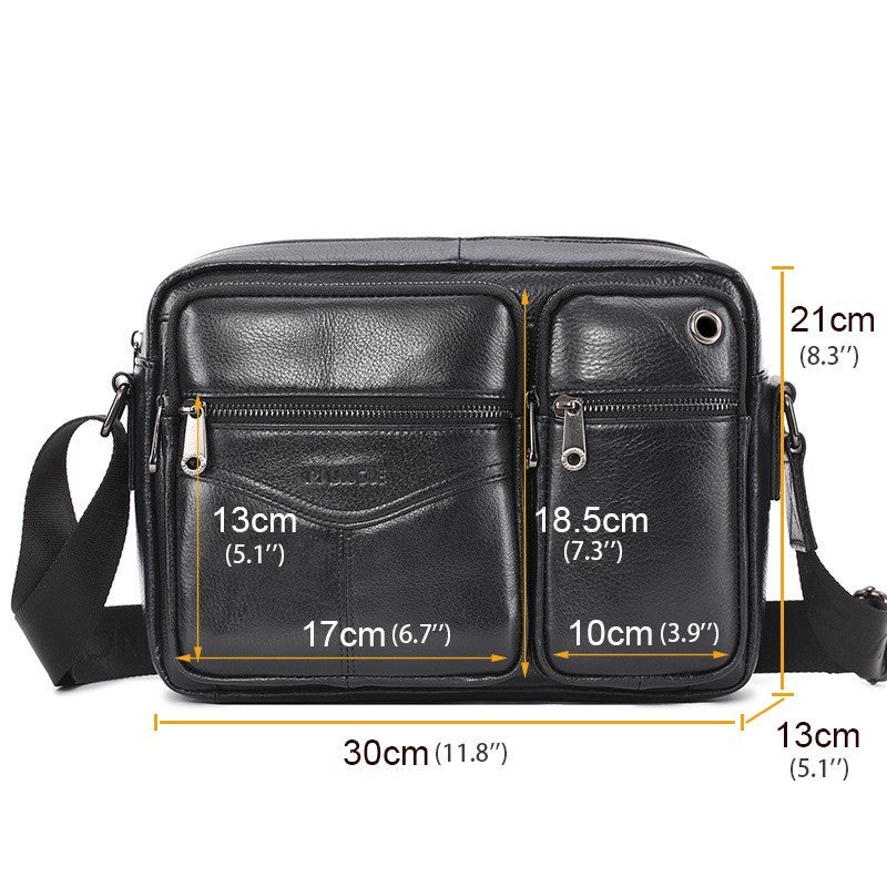 Men's Leather Messenger Bag