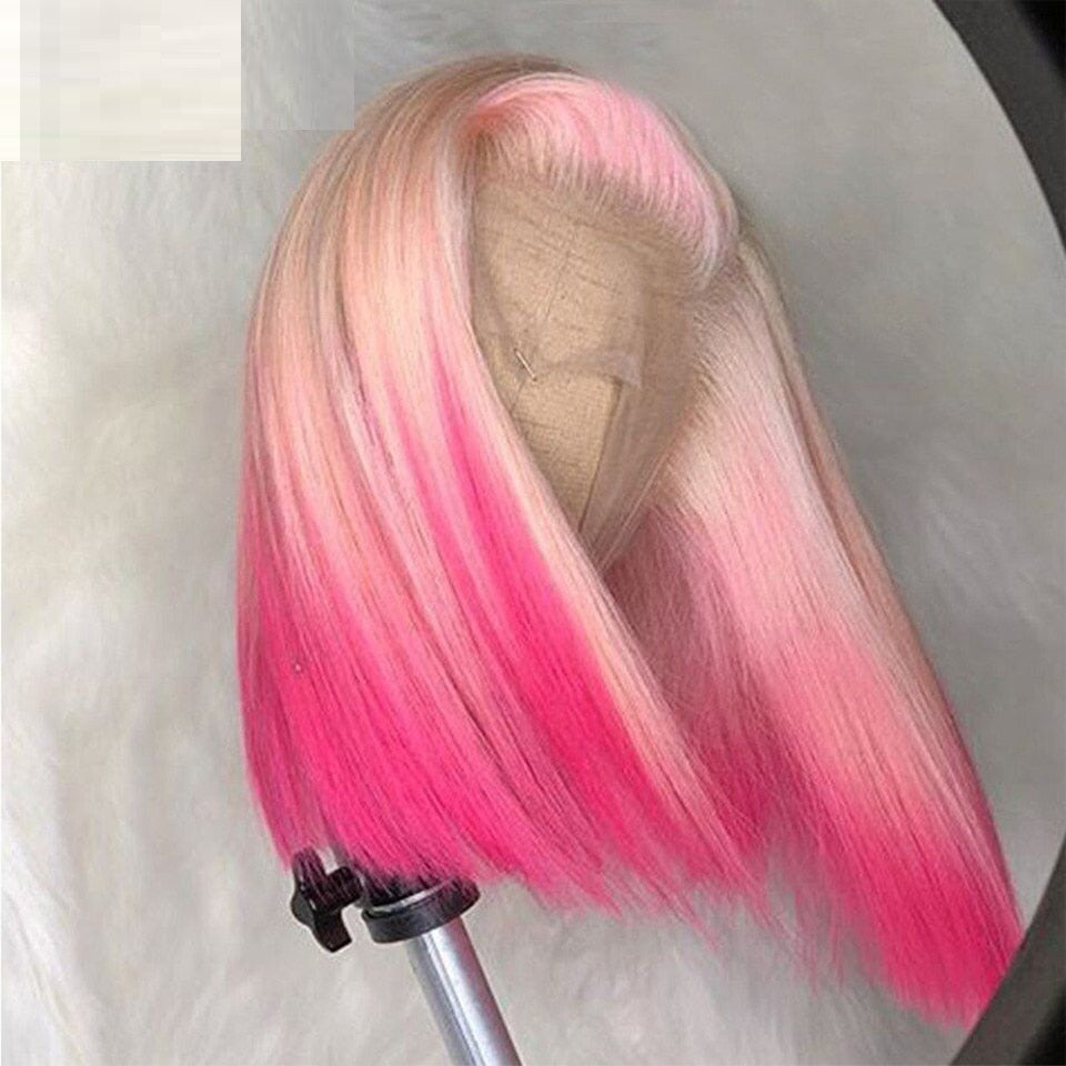 Gradient Front Lace Human Hair Wig