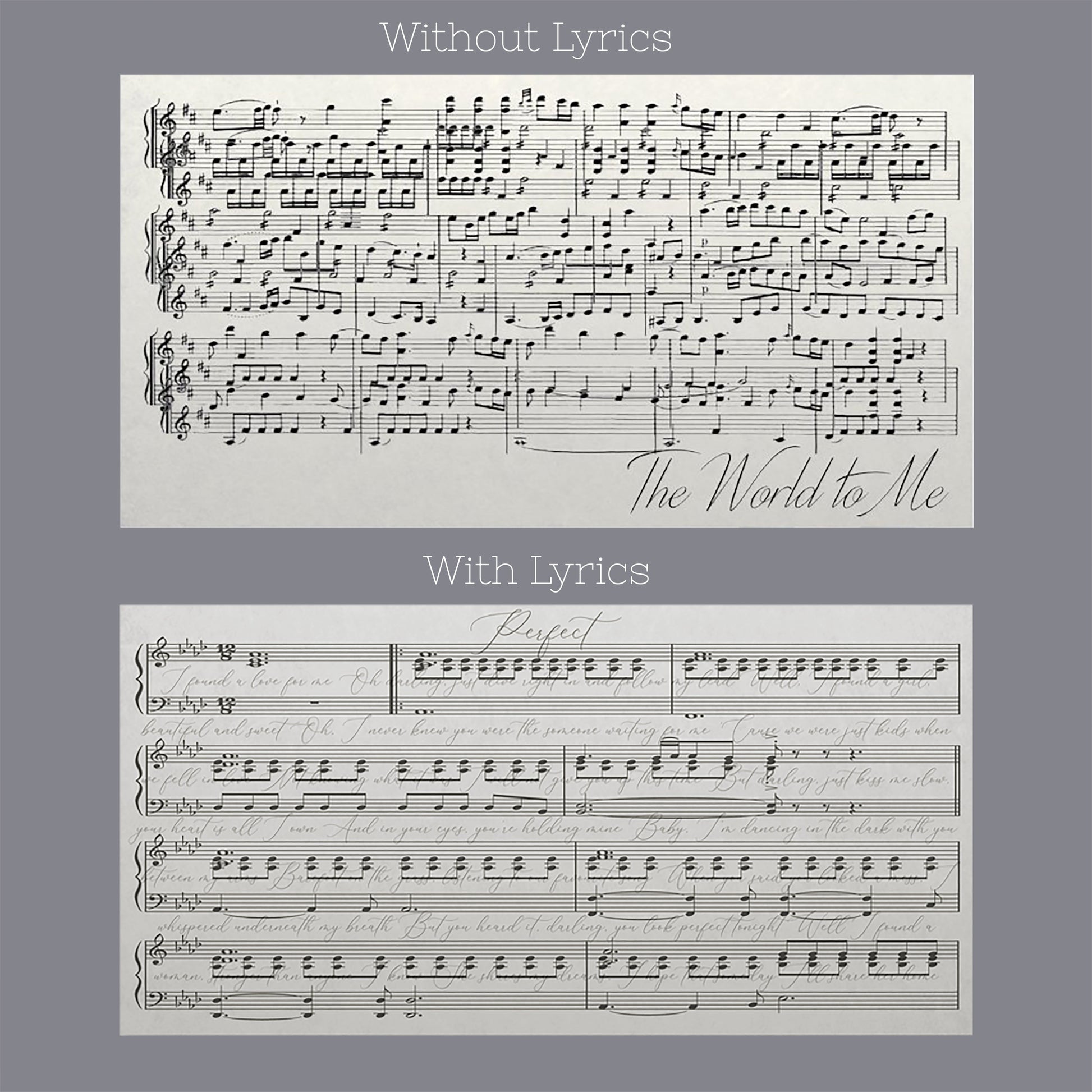First Dance Lyrics On Canvas - Custom Made With Your Wedding Song